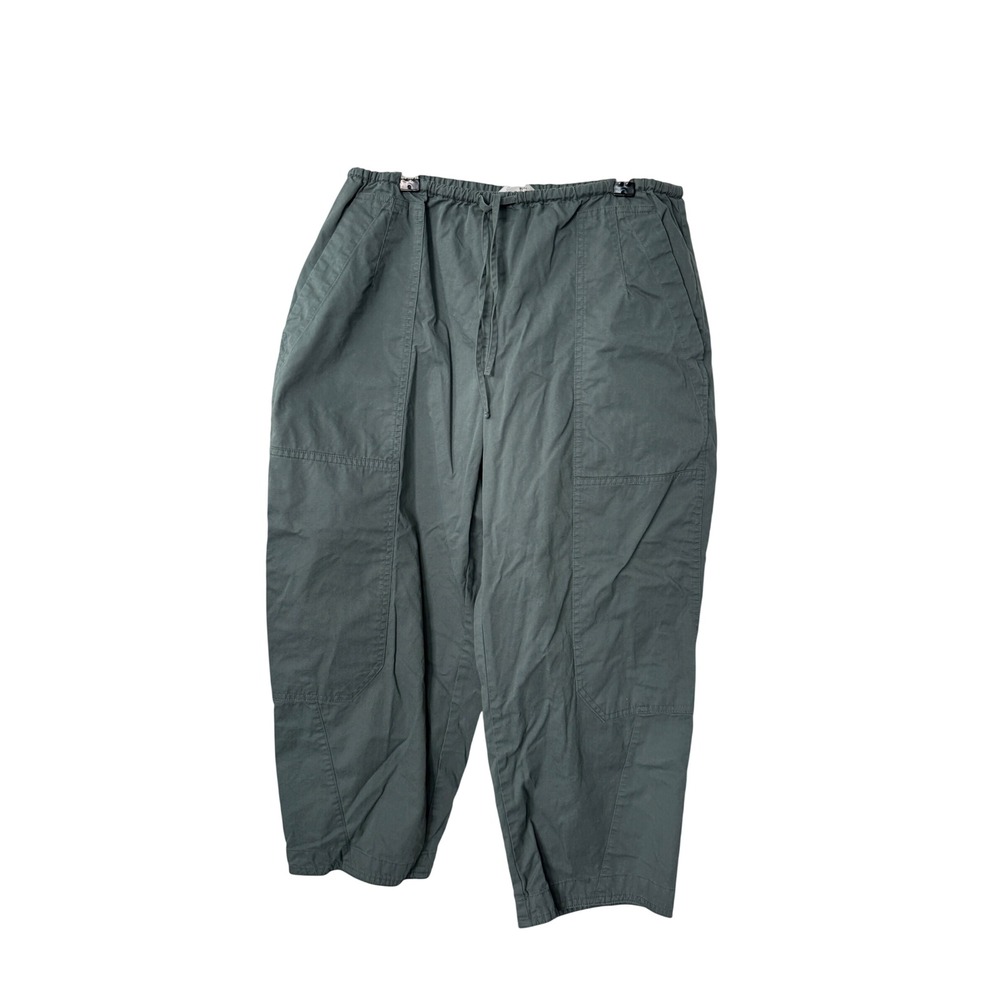 Banana Republic Utility Barrel Pants Sage Green Cotton Petite Medium